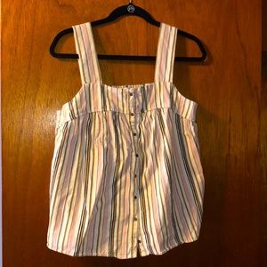 Old Navy smocked striped top